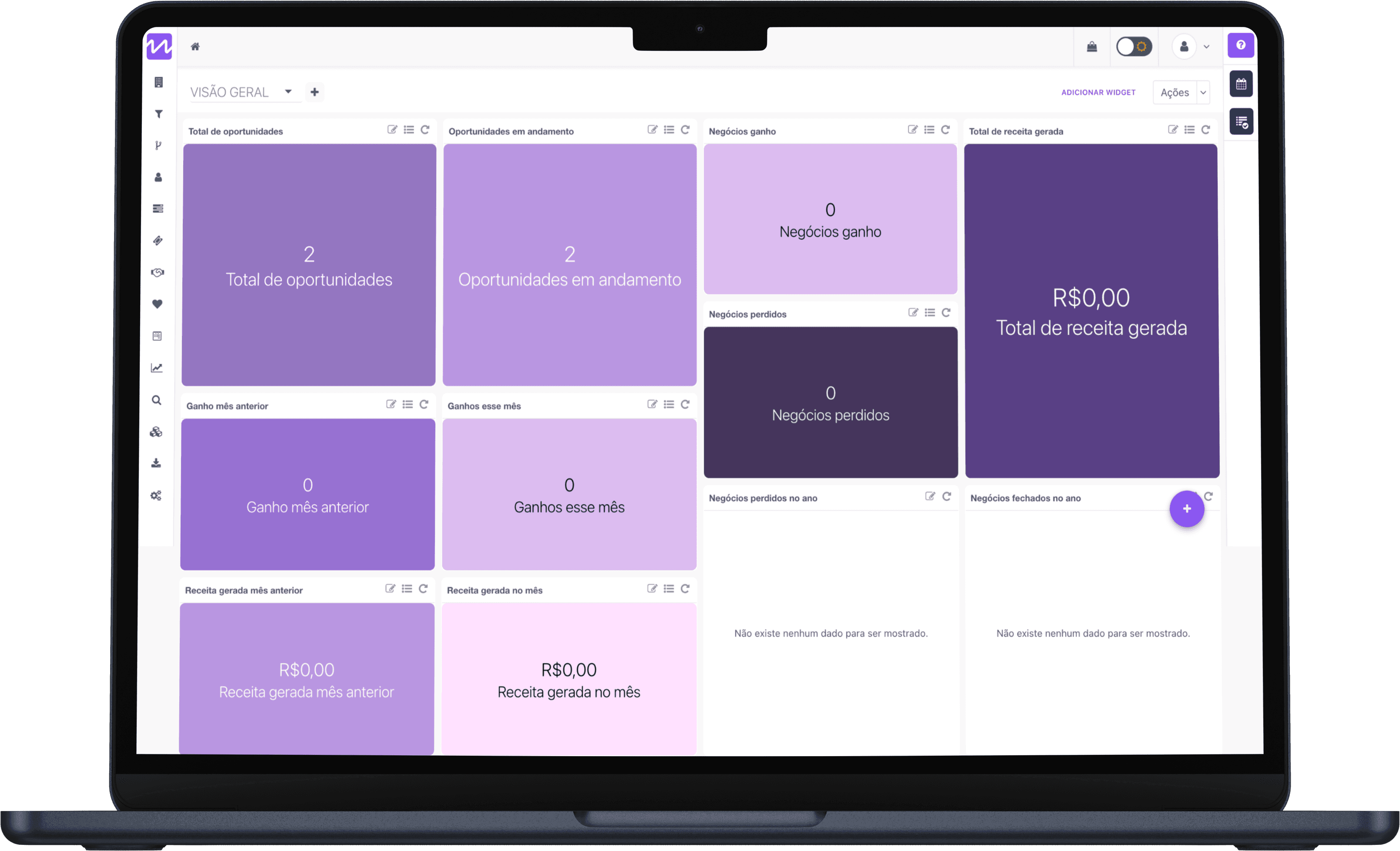 Dashboard MagnetCustomer - Pipeline de captacao, AUM e metricas em tempo real